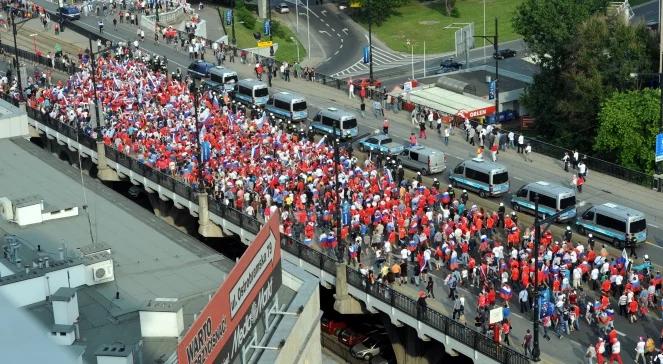 Marsz kibiców z Rosji. Doszło do przepychanek