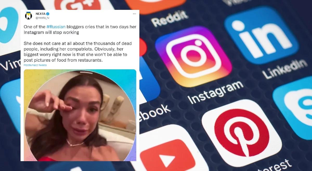 Instagram zablokowany w Rosji. "W trosce o zdrowie psychiczne obywateli"