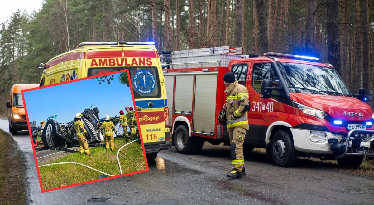 Śmiertelny wypadek na Pomorzu. Ciężarówka uderzyła w drzewo
