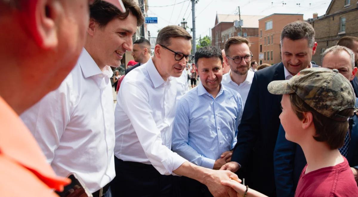 Wizyta Mateusza Morawieckiego w Kanadzie. Premier spotkał się z Polonią