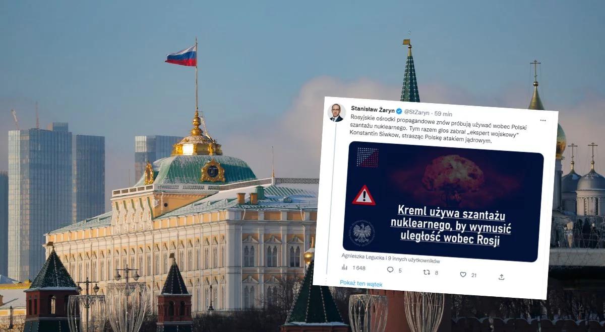 Rosyjska dezinformacja wobec Polski. Żaryn: znów próbują używać szantażu nuklearnego