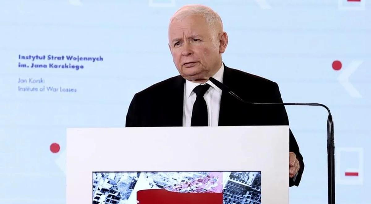 Reparacje wojenne. Jarosław Kaczyński: zapadła decyzja o wystąpieniu do Niemiec o odszkodowanie