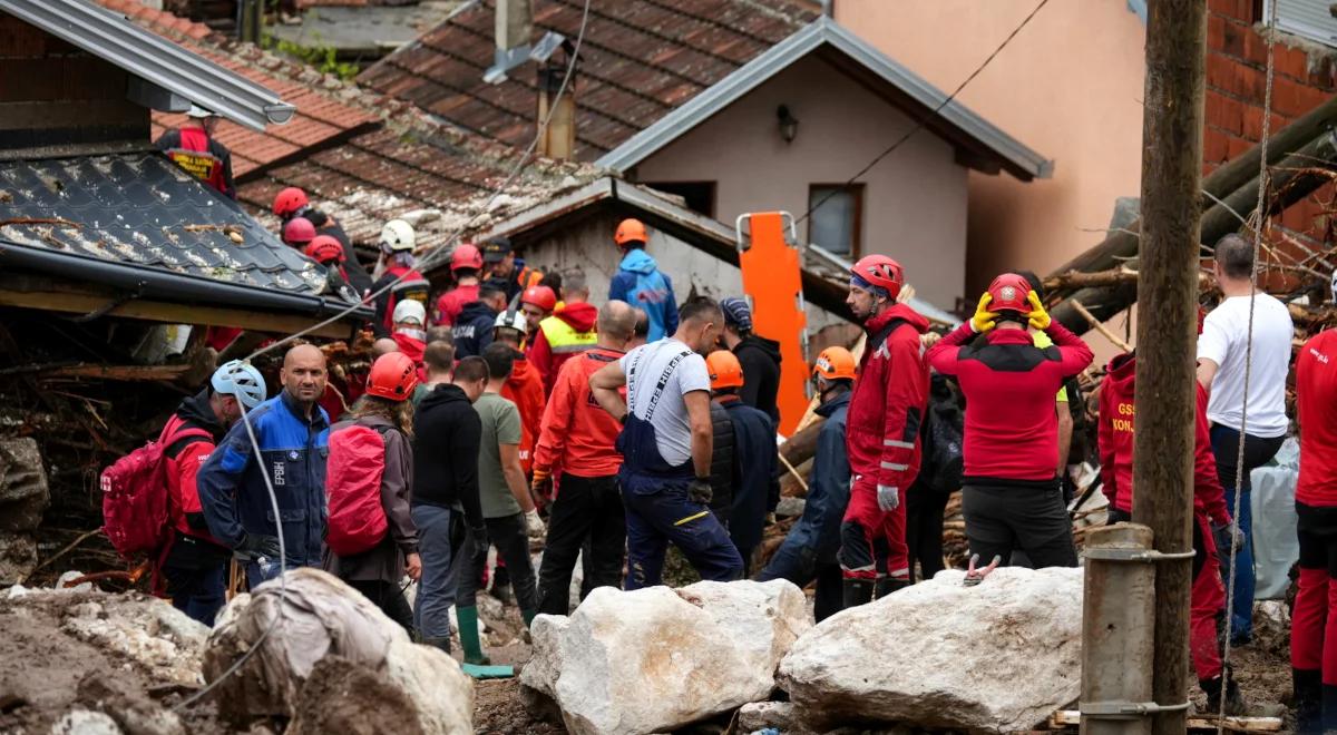 Nadciągają ulewy. Walka z czasem w Bośni i Hercegowinie, szukają zaginionych