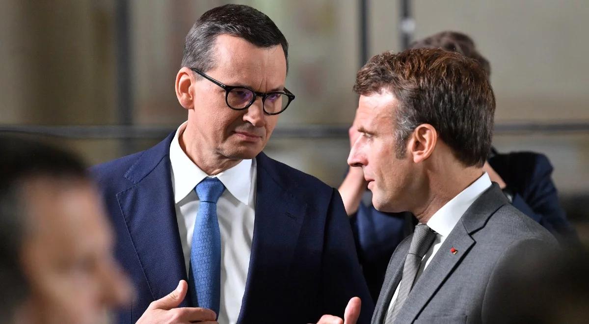 Premier Morawiecki rozmawiał z prezydentem Francji. Wśród tematów unijna współpraca, energetyka jądrowa i KPO