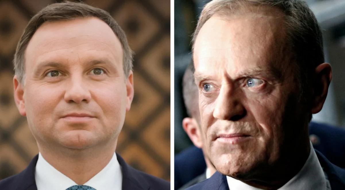 Sondaż: Andrzej Duda wygrałby z Donaldem Tuskiem w wyborach prezydenckich