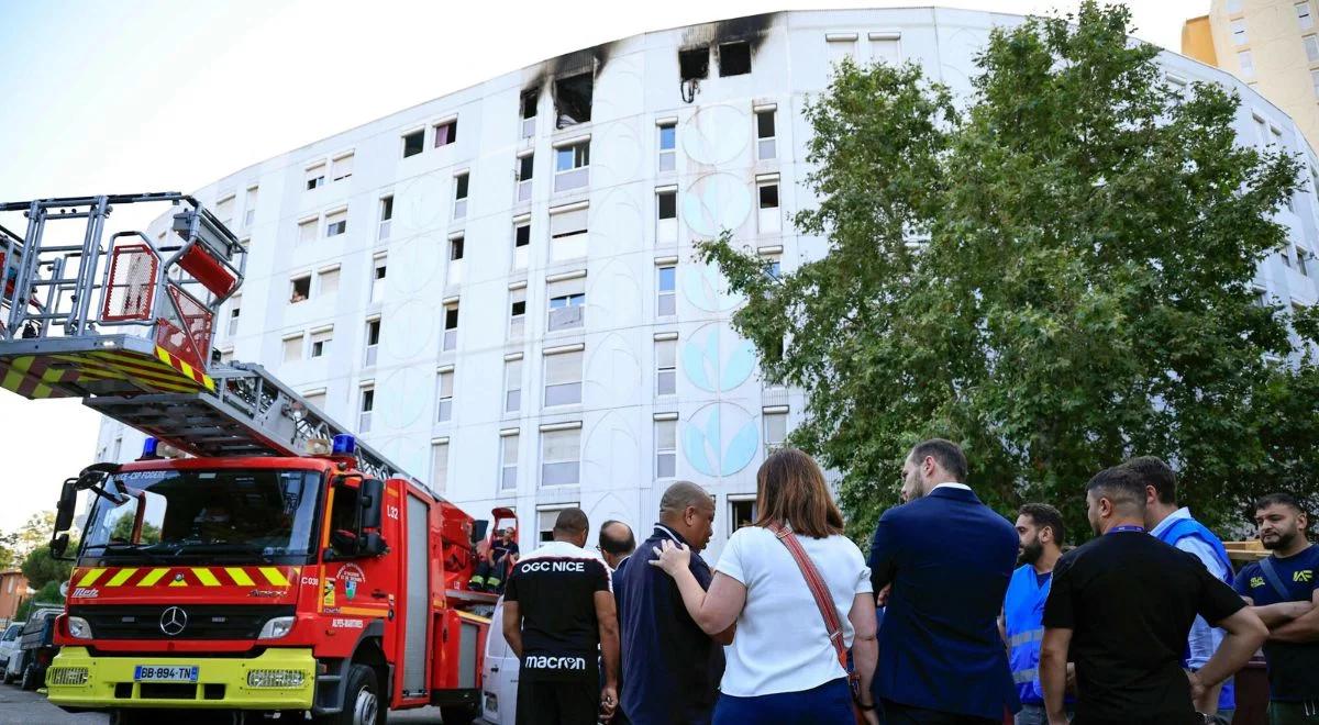 Potężny pożar w Nicei. Wśród ofiar dzieci, dwie osoby wyskoczyły z okna [WIDEO]