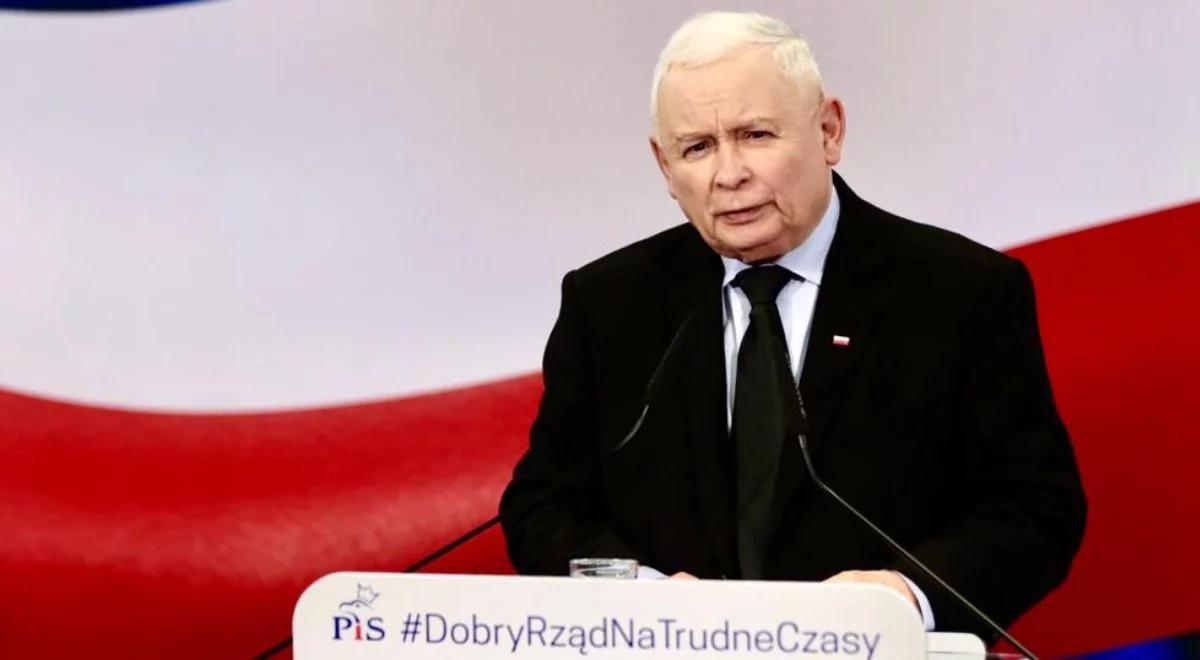 Prezes PiS Jarosław Kaczyński w Bielsku-Białej: Polska przestała być krajem niskich płac