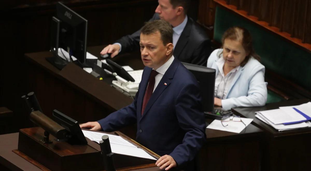 Szef MSWiA do opozycji: jeśli nie chcecie pomóc, to chociaż nie przeszkadzajcie