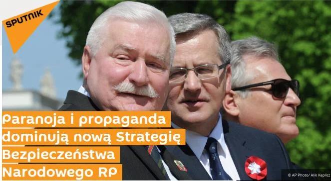 Propagandowy rosyjski "Sputnik" dostępny po polsku. Powołuje się na Polskie Radio