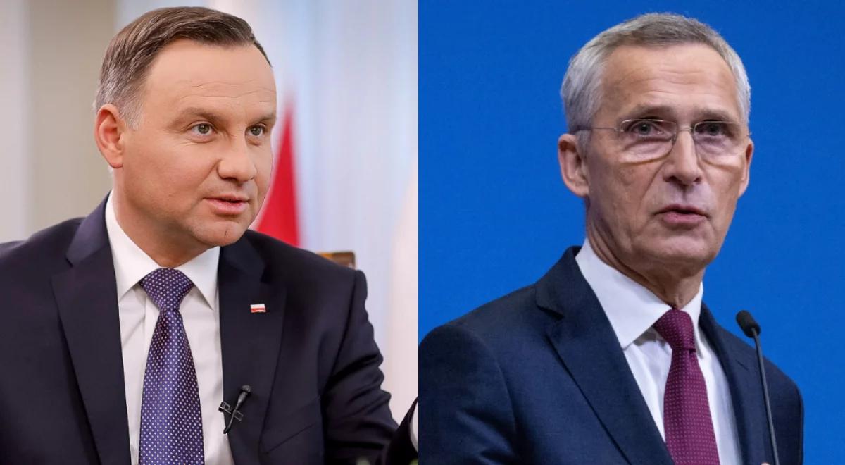 Prezydent RP rozmawiał z sekretarzem generalnym NATO. "Jesteśmy w stałym kontakcie z sojusznikami"