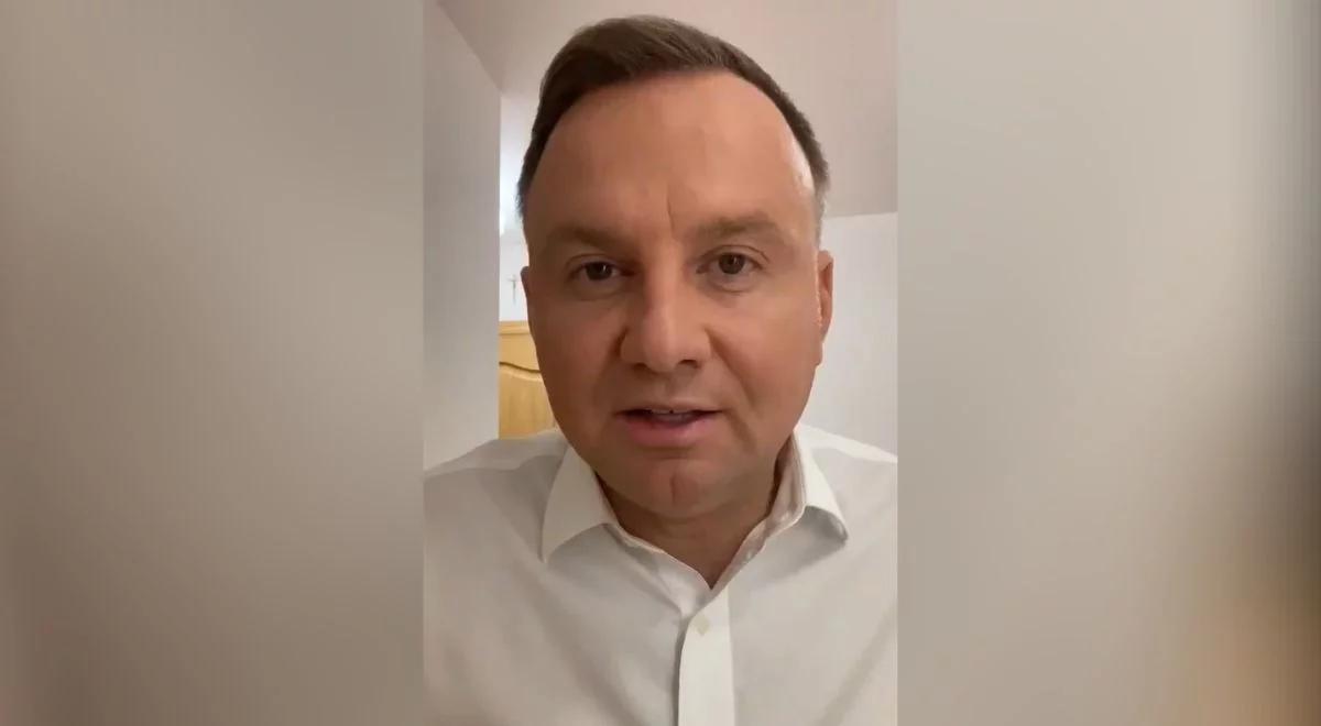 Prezydent zakażony koronawirusem. "Najbliższe dni będę pracował zdalnie"