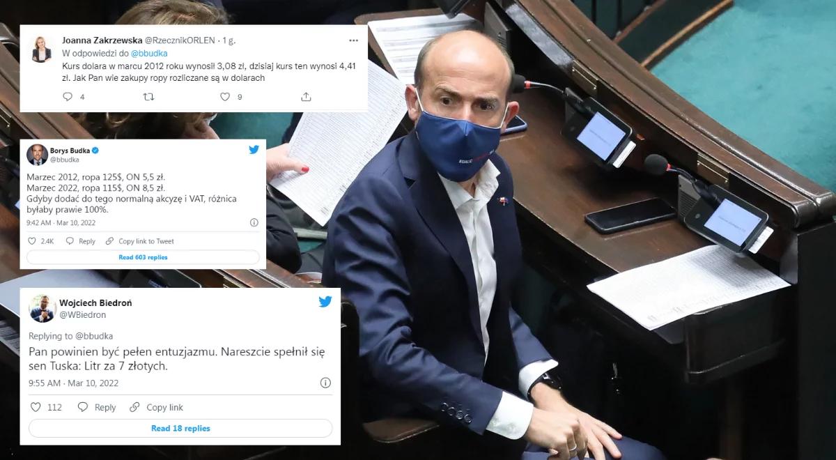 Cena ropy a wyliczenia Budki. Internauci nie zostawili na pośle PO suchej nitki