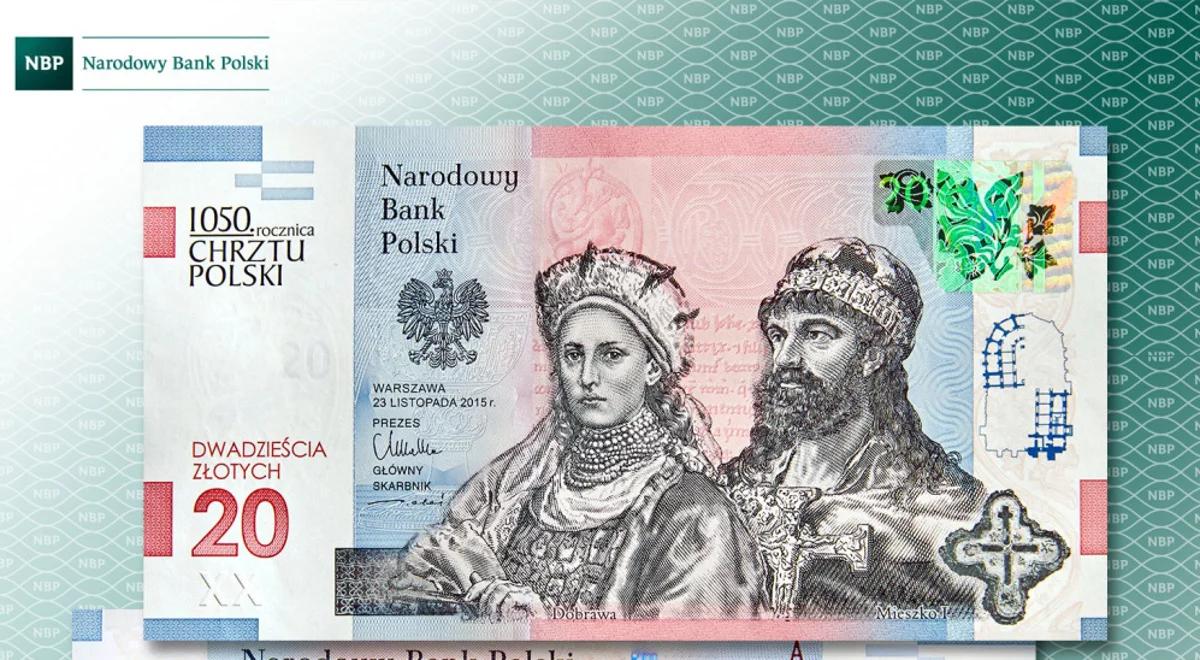 1050. rocznica Chrztu Polski na banknocie NBP