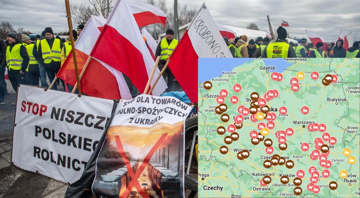 Rolnicy zapowiadają kolejny protest. Które drogi będą zablokowane? [MAPA]