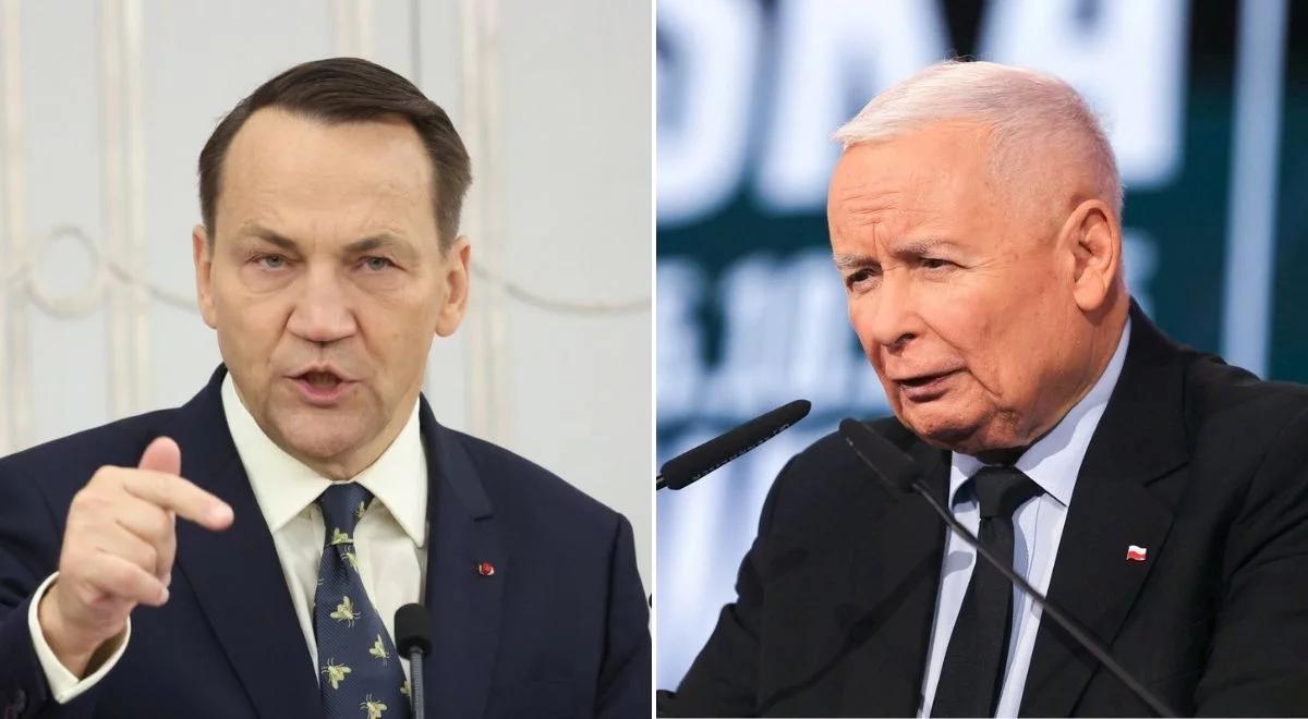 Kaczyński mówił o Niemcach i Francji. Sikorski: brednie