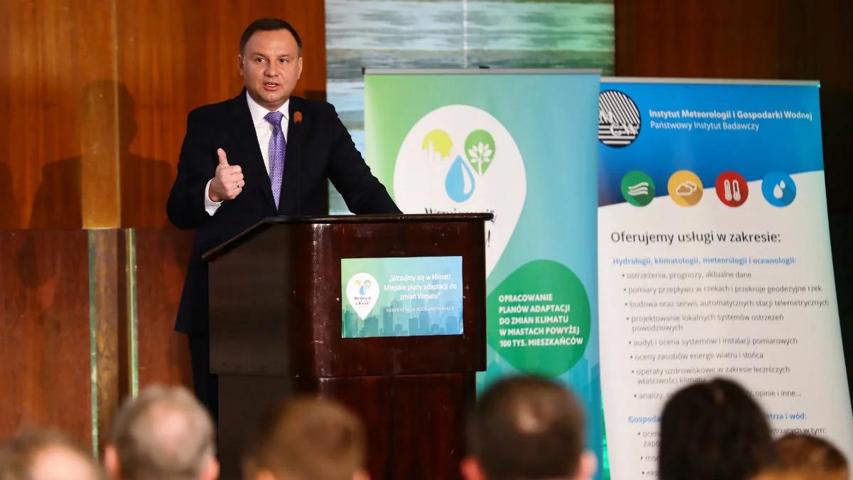 Prezydent: musimy się przygotować na zmiany klimatu bez względu na przyczynę 