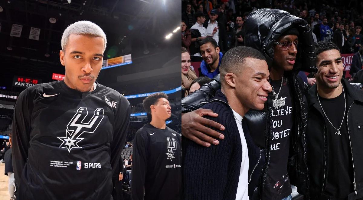 NBA: Kylian Mbappe i Achraf Hakimi dostali wolne i... oklaskiwali Jeremy'ego Sochana