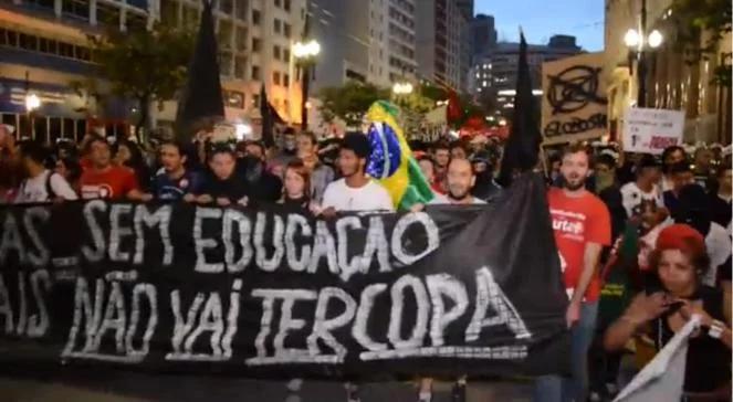 Brazylia: gwałtowne protesty przeciwko mundialowi. Setki zatrzymanych 