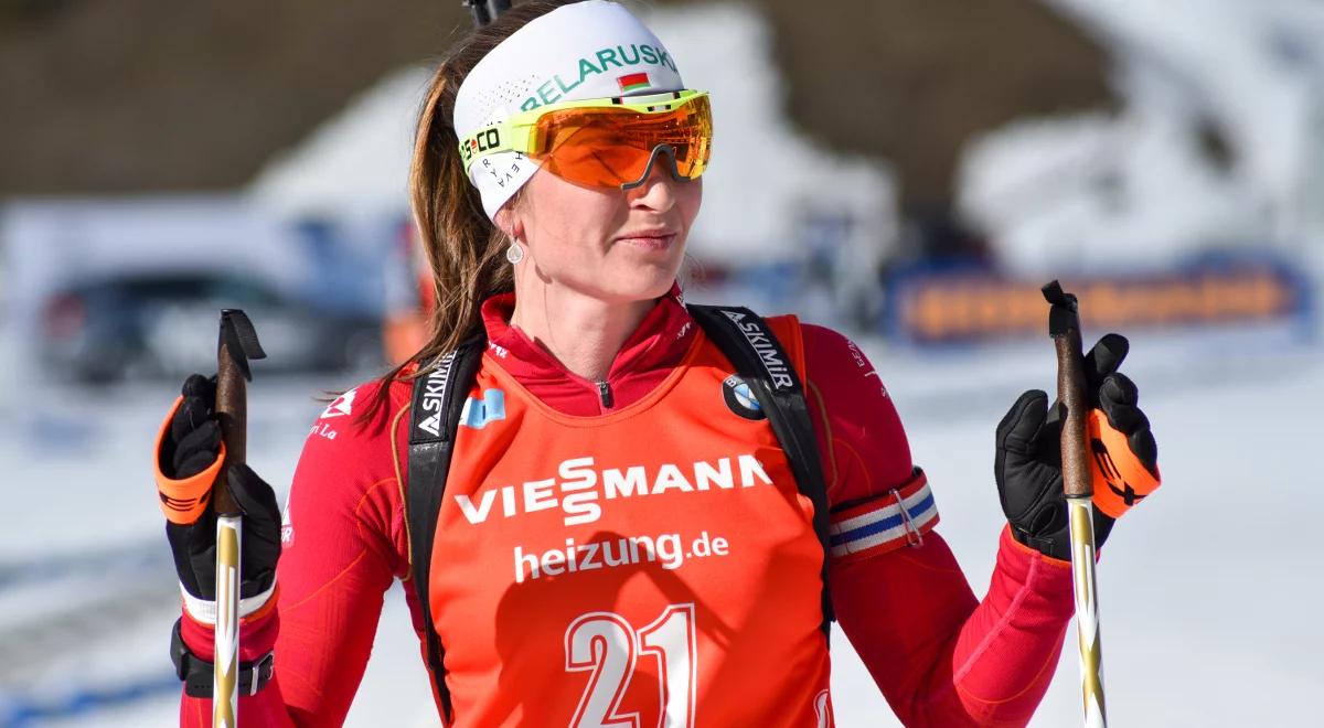 Biathlon: Domraczewa poszła w ślady męża. Słynna Białorusinka kończy karierę 