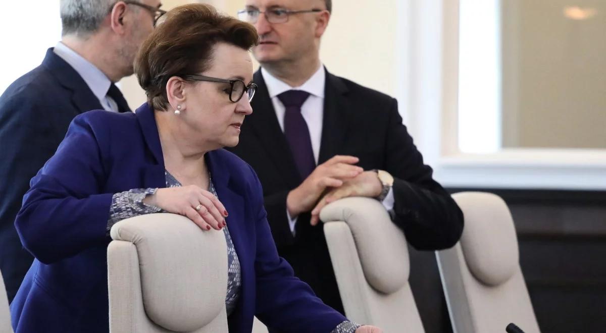 Wniosek o odwołanie szefowej Ministerstwa Edukacji Narodowej zaopiniowany negatywnie