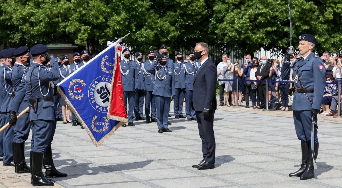 "Dziękuję z całego serca". Prezydent uhonorował funkcjonariuszy SOP