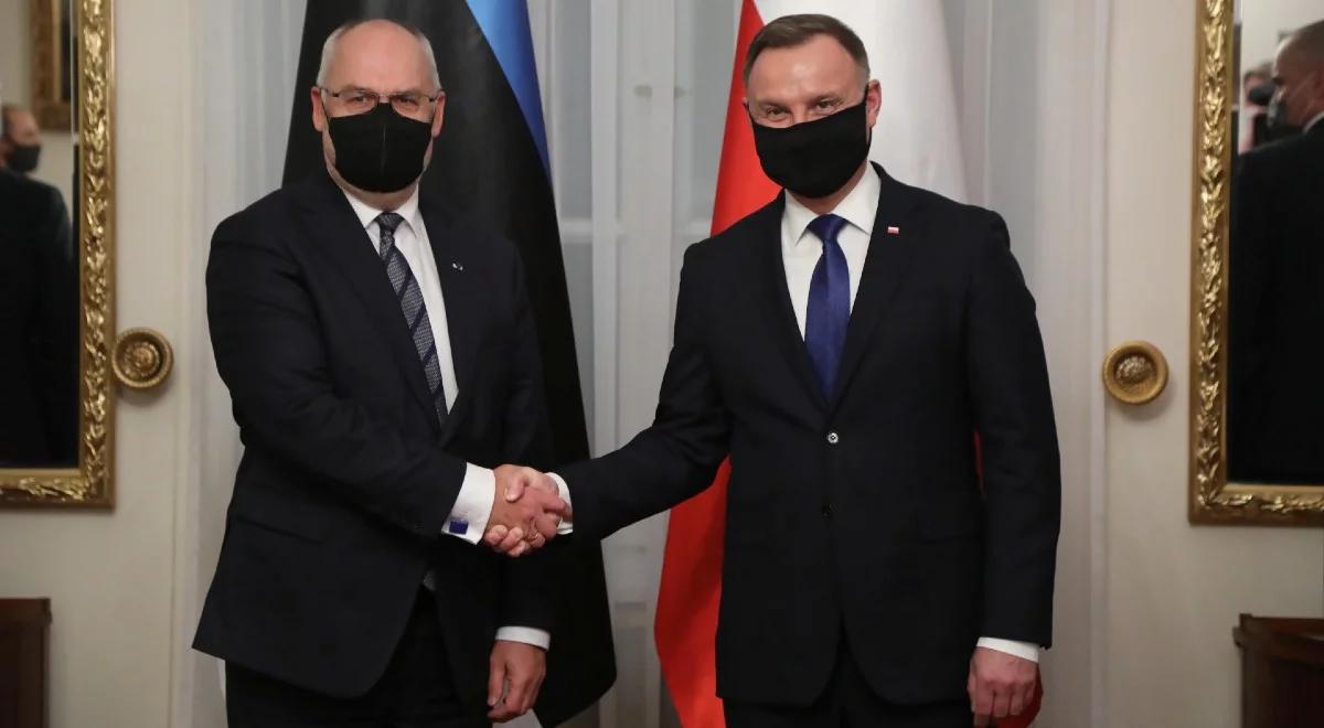 Prezydent Estonii w Polsce. Alar Karis spotkał się z Andrzejem Dudą w Belwederze