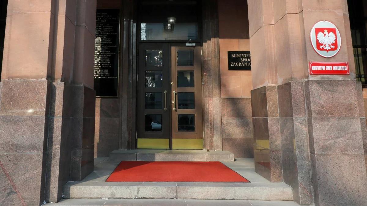 Przedstawiciel ambasady Rosji wezwany do MSZ