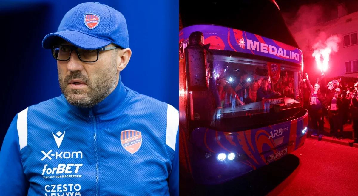 Ekstraklasa: Papszun zwrócił się do piłkarzy Rakowa Częstochowa. "Świętujemy tak, jak graliśmy cały sezon, na maksa"