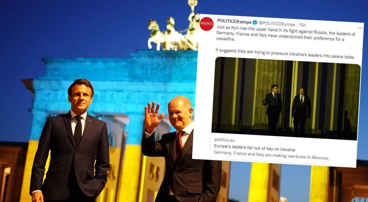 Klęska upokorzy Rosję? Politico: Francja, Niemcy i Włochy wolą tego uniknąć, nawet kosztem Ukrainy