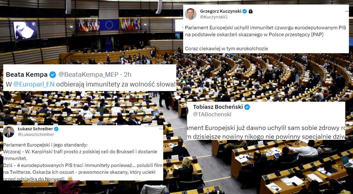 "Pokaz praworządności, ręce nie mają gdzie opadać". Fala oburzenia po uchyleniu immunitetu polskim europosłom