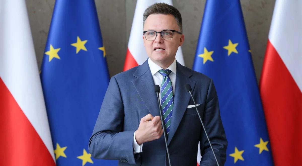 Hołownia: Braun nie będzie wpuszczany na teren Sejmu