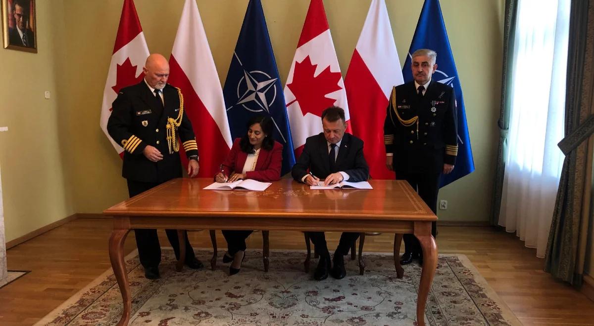 Współpraca obronna Polski i Kanady. Ministrowie obrony podpisali memorandum