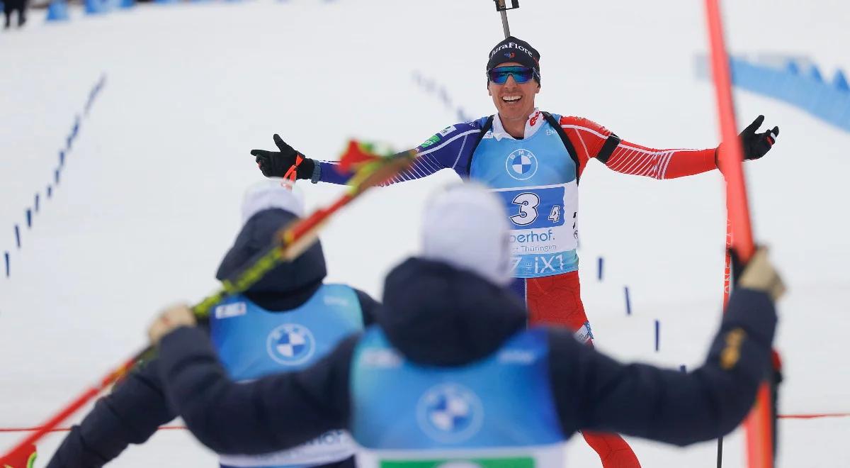 MŚ w biathlonie: Francuzi poskromili Norwegów. Faworyci bez złota w sztafecie 