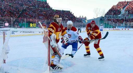 Calgary Flames wygrali pod gołym niebem