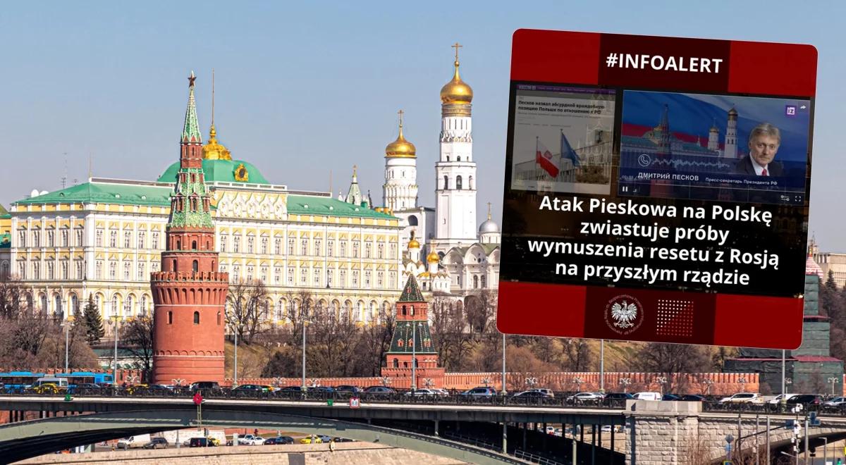 Rzecznik Kremla wciąż atakuje Polskę. Żaryn: chcą wymusić reset na przyszłym rządzie