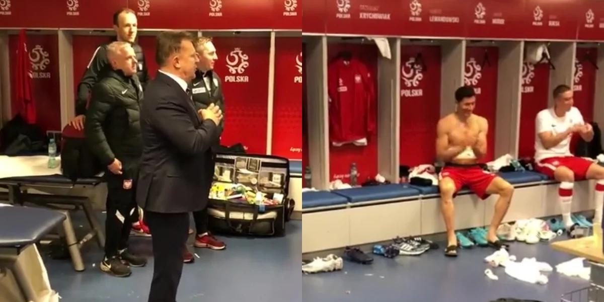 MŚ Katar 2022: jest wideo z szatni Biało-Czerwonych po meczu Polska - Szwecja