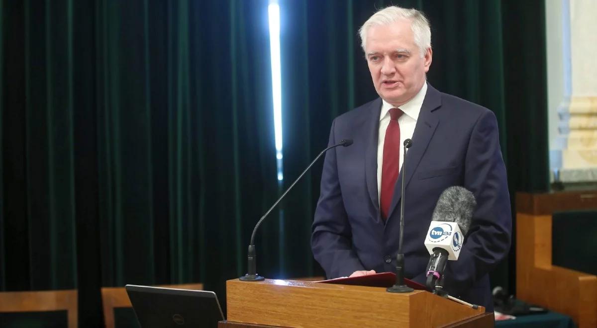 "Trzeba rozmawiać". Jarosław Gowin o okrągłym stole w sprawie sądownictwa