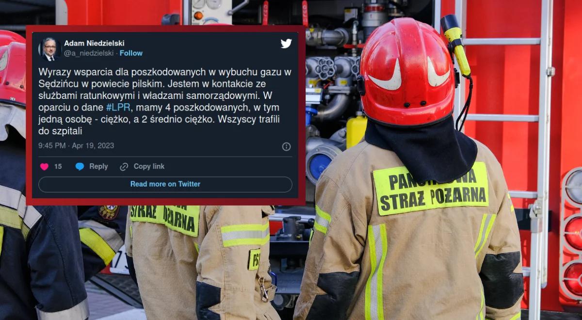 Wybuch gazu w Wielkopolsce. Minister zdrowia: poszkodowane są cztery osoby