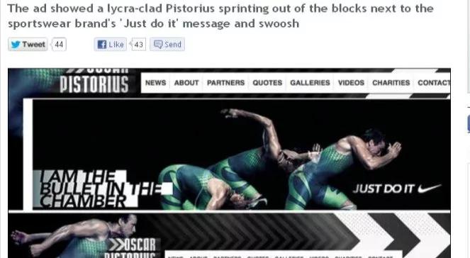 "Jestem niczym pocisk". Reklama z Pistoriusem wycofana
