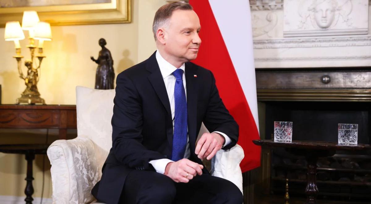 Prezydent Duda dla Ukrinformu: wspierając Ukrainę, działam w interesie Polski