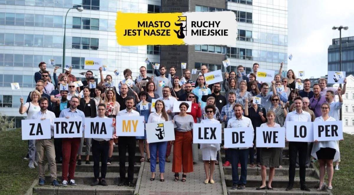 Ruchy miejskie: głównym celem w radzie miasta - zablokowanie inwestycji realizowanych na mocy "lex deweloper"