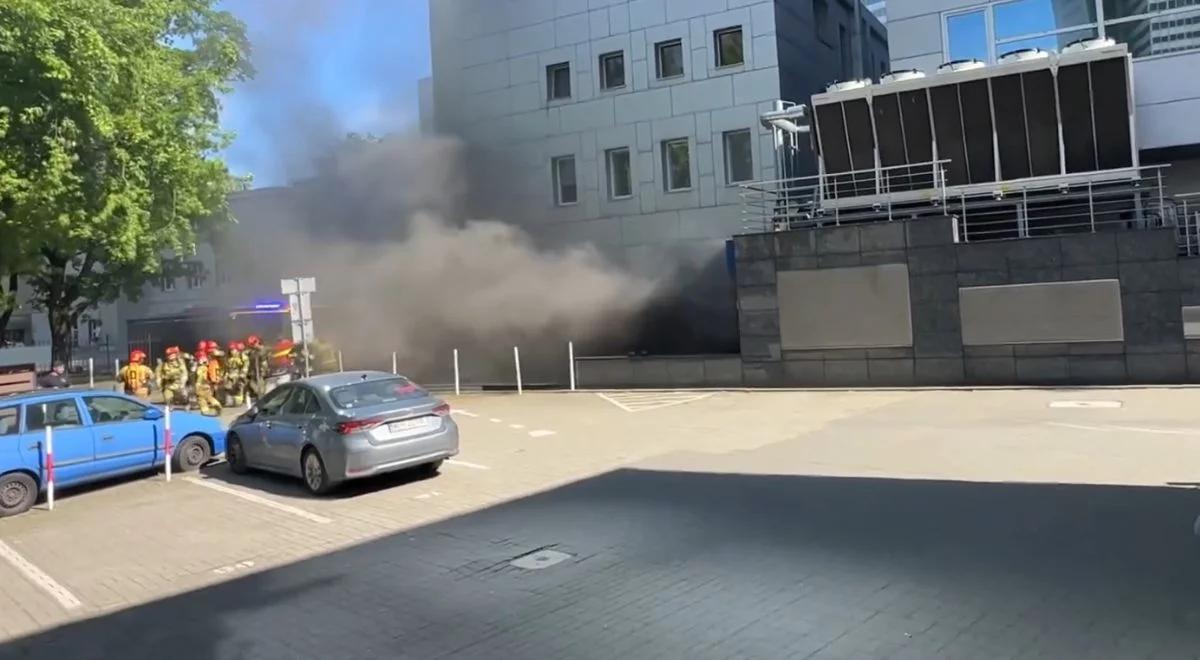 Pożar w biurowcu w centrum Warszawy. Ewakuowano około tysiąc osób