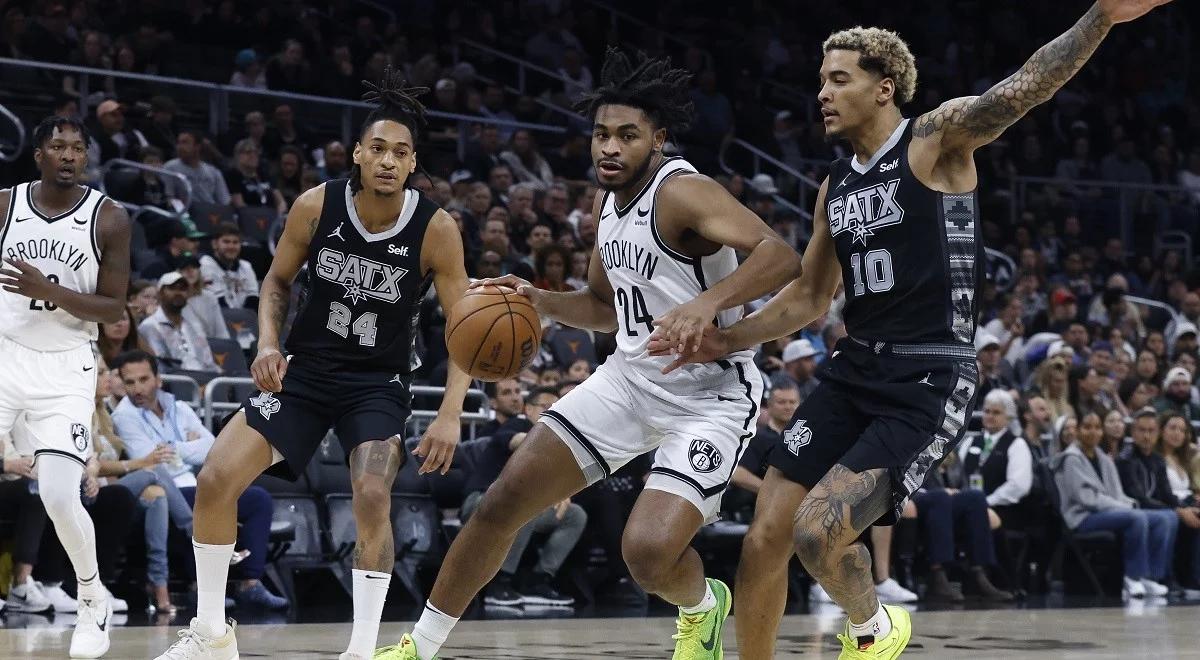 NBA. Emocje do samego końca w meczu Spurs z Nets. Zwycięstwo drużyny Sochana