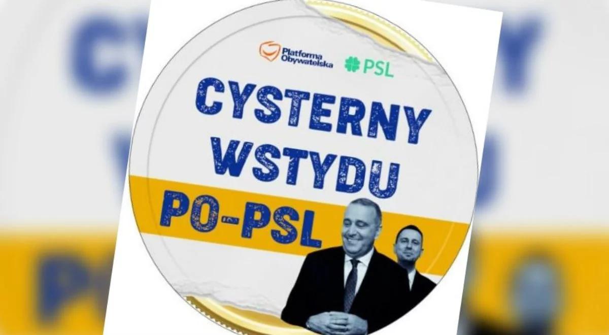 "Cysterny wstydu PO-PSL" ruszają w Polskę. Nowa akcja Prawa i Sprawiedliwości