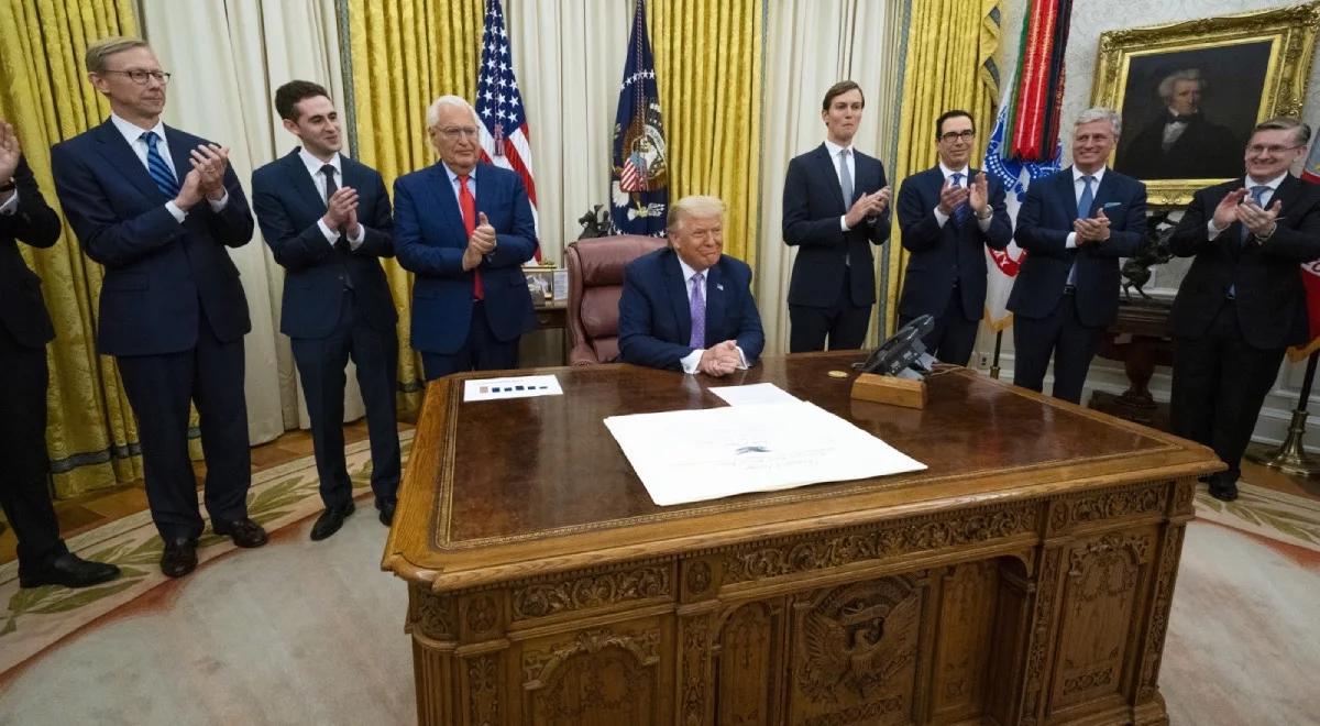 Porozumienia ZEA - Izrael z udziałem USA. Ekspert: to też wsparcie dla reelekcji Trumpa