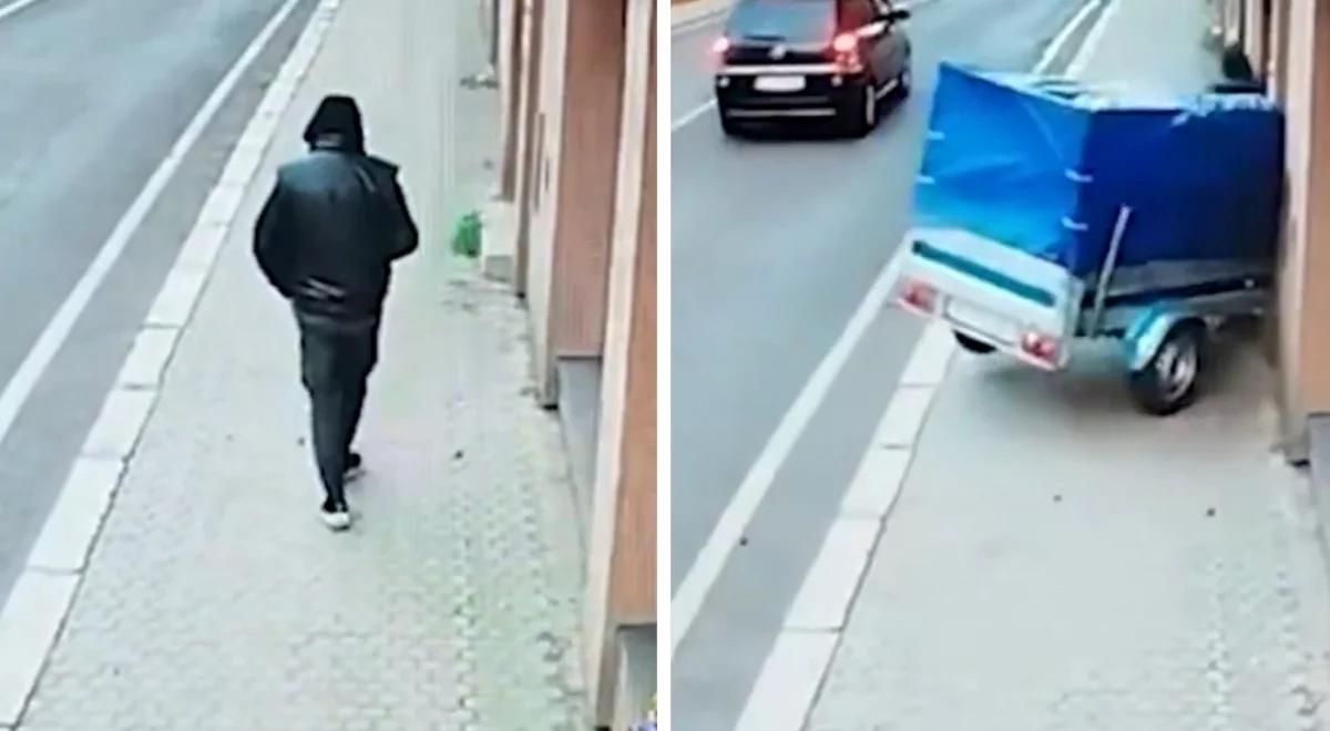 Wypadek w Czechach. Rozpędzona przyczepa wbiła się w przechodnia