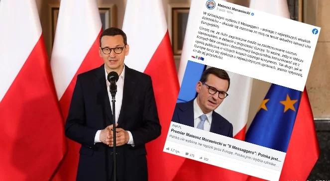 Premier: ważne, by w obliczu dezinformacji komunikować się bezpośrednio z opinią publiczną