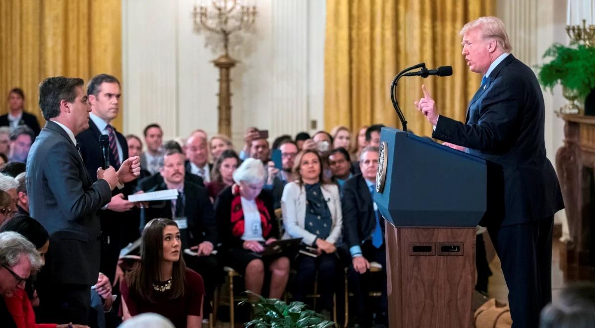 USA: Biały Dom zawiesił akredytację reportera CNN po jego starciu z Trumpem [WIDEO]