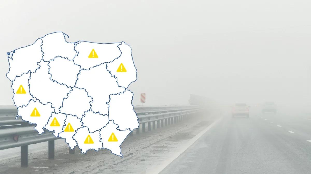 Dziś deszcz, deszcz ze śniegiem i śnieg. IMGW ostrzega przed gęstą mgłą
