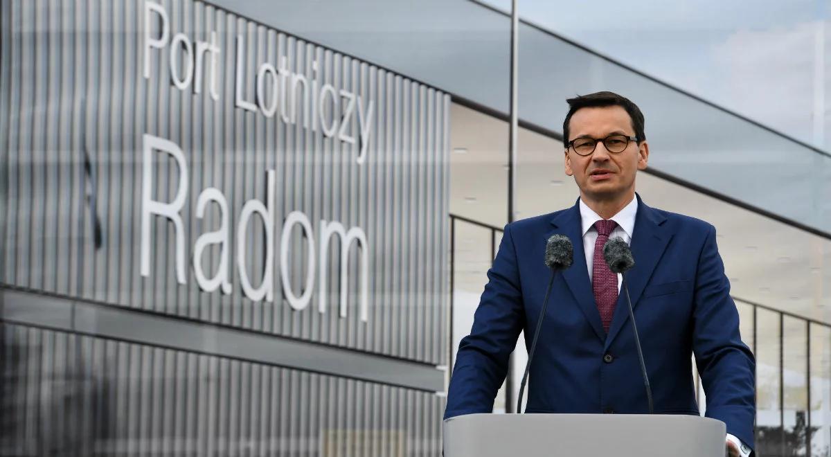 Rozbudowa lotniska w Radomiu. Premier: to ważna i potrzebna inwestycja